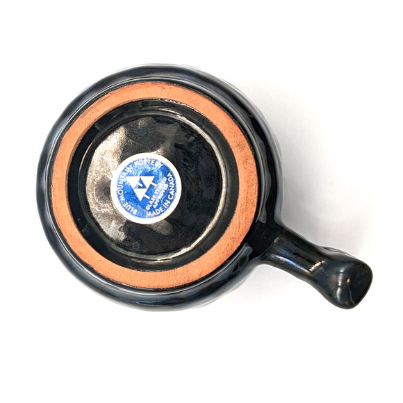 Blue Mountain Pottery Barrel Mug with Handle Drip Glaze Redware Mid Century - Picture 8 of 8